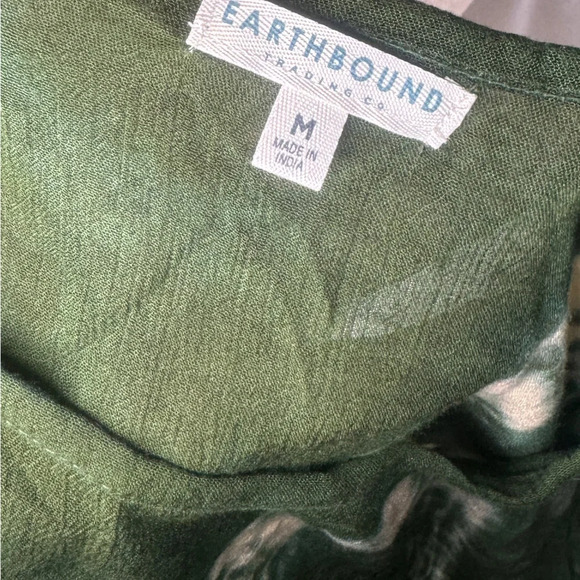 Earthbound Green Boho tie dye Dress size Medium - Picture 6 of 6